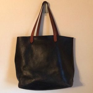 Madewell large transport tote black